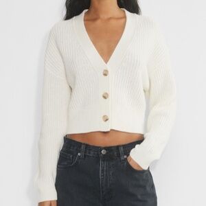 Aritzia - Babaton - NWT - Canberra Merino Wool Cardigan - Light Birch - Medium